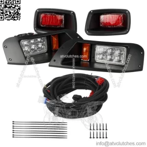 EZGO TXT Golf Cart LED Headlight & Tail Light Kit 1996-2013 Gas and Electric NEW