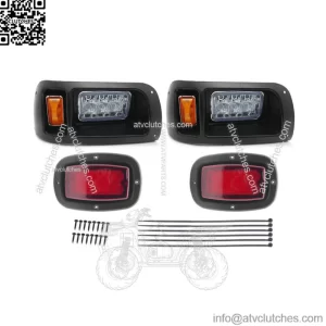 For Club Car DS Golf Cart Street Legal LED Light Headlight & Taillight Kit 1993+
