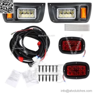 Golf Cart  LED Headlights & Tail Lights Kit For Club Car DS G&E Golf Cart 1993+