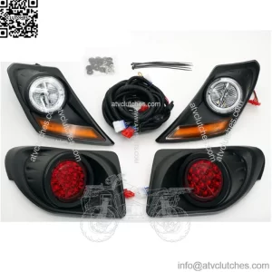 New LED Deluxe Street Legal Golf Cart Light Kit for Yamaha Drive2 2017-Up