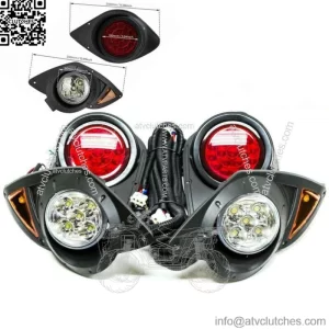 Golf Cart LED Headlight & Tail Light Kit For Yamaha Drive G29 Gas/Electric 07-UP