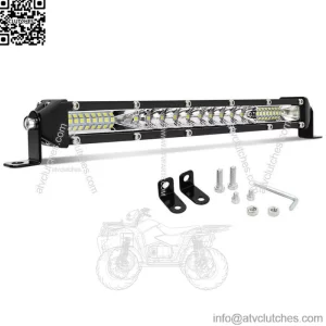 Slim 10" inch Single Row Bumper Front Led Light Bar For ATV Club Car Golf Cart