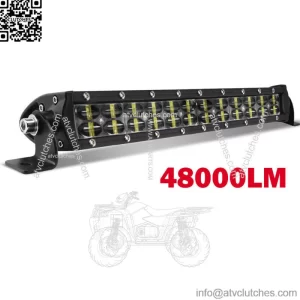 14" 480W Upper Bumper Led Light Bar Spot Flood For Club Car EZGO Golf Cart 12/15