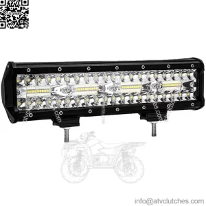 12" 240W Front Bumper LED Light Bar Combo Driving For Club Car EZGO Golf Cart