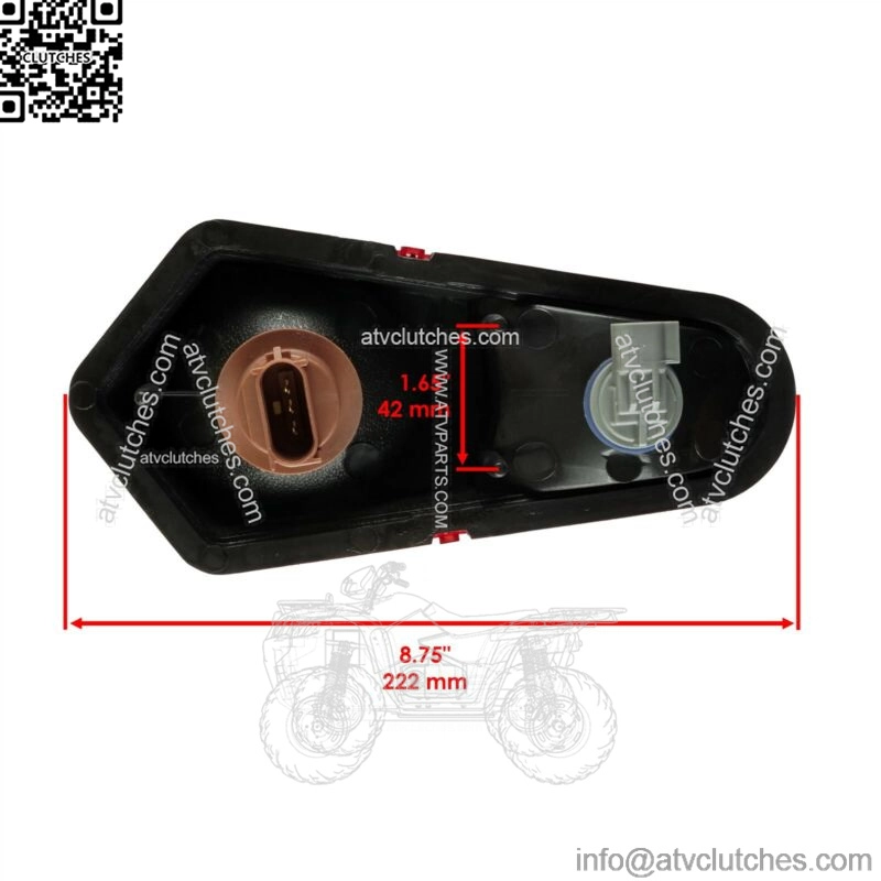 Left Taillight Assembly for Polaris RZR 800 EFI 2008 Left Taillight Assembly (For: Polaris Sportsman 800) - Image 2