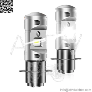 for Suzuki Eiger LTZ 400 4x4 LED Headlights, 09471-12093 Bulbs 12V 30/30W, Powerful Bright White P15d H6M ATV H/L Dual Beam, 2-Pack
