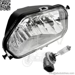 Front Right Headlight w/Bulb for Polaris Ranger 800 Crew 2010 / Mid-Size 2013-14 (For: Polaris Sportsman 570)