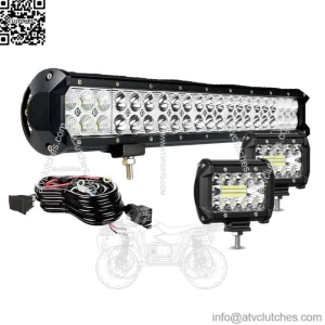 20" LED Work Light Bar Headlights For Kawasaki Teryx Teryx4 Mule 610 4010+Wiring (For: More than one vehicle)