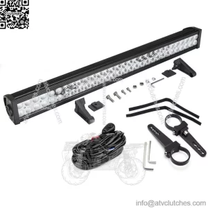 Below Roof Roll Cage Bracket 180W LED Light Bar Fit Kawasaki Mule Teryx Teryx4 (For: More than one vehicle)