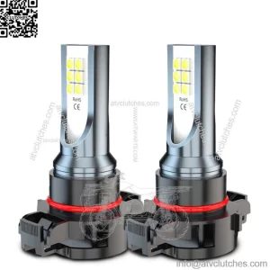 Parts 5202 2504 LED Fog Light Bulb Conversion Kit White 60W 6000LM Super Bright (For: More than one vehicle)