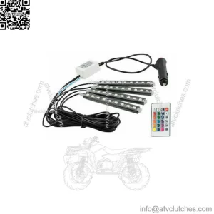 Parts Accessories RGB LED Lights Car Interior Floor Decor Atmosphere Strip Lamp (For: Ford F-150)