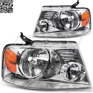 For 04-08 Ford F150 / 06-08 Lincoln Mark LT [Chrome/Clear] Amber Corner (For: Ford F-150)