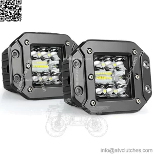 For 1994-2000 Honda FourTrax 300 LED Fog Light Pods Spot Beam Flush Mount 5" (For: More than one vehicle)