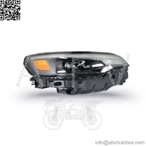 Passenger Headlight For 2019-2022 Jeep Cherokee LED w/ Ballast Black Housing
