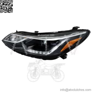 Fit For 2018 Chevy Cruze Headlight Left Headlamp Halogen w/ LED DRL Driver Side