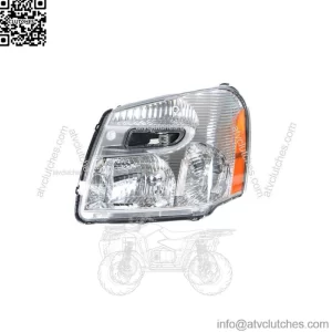 Left For 2005-2009 Chevy Equinox Halogen Headlight Assembly Chrome Housing Clear
