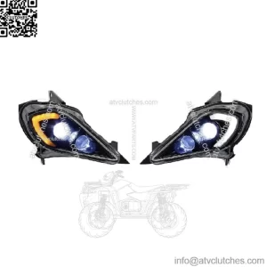 LED Headlight set. Fits: 2006 - 2024 YAMAHA YFZ 450 700R YFM 250 350 700 (For: More than one vehicle)