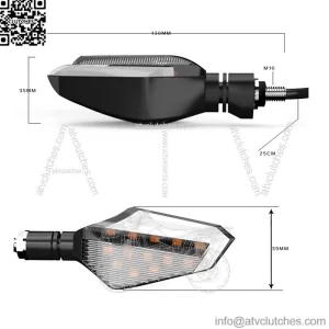 Led light turn signal with white light front 2pcs