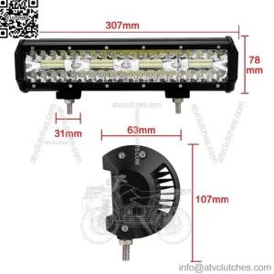 Led bar 12" 240W combo homologation E9