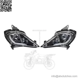 Front LED Lights with Halo ?C Yamaha Raptor 250 350 700 & YFZ 450R (E24 Homologation)