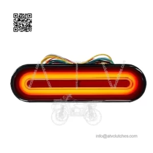 12-80V Dual Color Motorcycle Scooter Amber Color For Turn Signals and Red Color For Tail Light Brake Stop Light Lamp (Pack of 1)