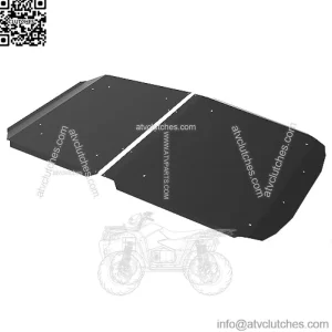 KATIMOTO Aluminum Roof Top for Polaris RZR 1000 XP 4 14-23, Heavy Duty Black Roof Hard 4 Seater Sun Visor Cover for Polaris RZR 1000 XP 4/ RZR 1000 Turbo 4/ RZR 4 900 2014-2023 Accessories