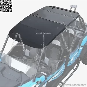 Roof Top for Polaris RZR XP4 1000, Aluminum Heavy Duty Combined Hard Roof Top 4 Seater 4 Door Sun Visor Cover for Polaris RZR 1000 XP 4/ RZR 1000 Turbo 4/ RZR 4 900 2014-2023 Accessories