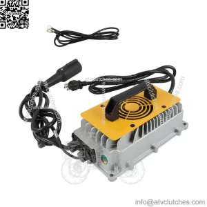 48V 17A Battery Charger For Club Car DS/Precedent Models 3-Pin Round Plug W/ OBC