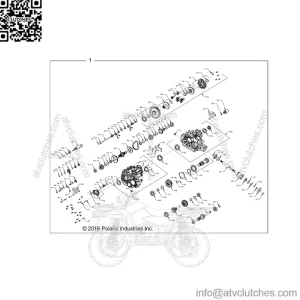 Polaris 2017-2018 Ranger Gearcase Diesel C Rgr 1333727 New OEM