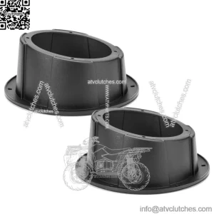 1 Pair 6.5'' Speaker Pods Enclosures Mount Overhead For UTV ATV Polaris Can Am