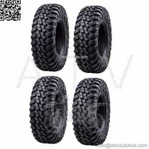 4-Tusk Terrabite Radial 8 Ply UTV Tire Set (4 Tires) 2- 27x9-12 and 2- 27x11-12