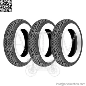 3 Pneumatic Rubber A Band White 3.00.10 Wheel Piaggio Vespa 50 Special R L N