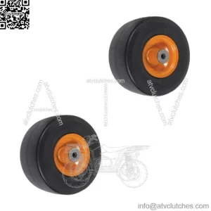 2PK Flat Free Solid Tire for Scag Mowers Front Caster Wheel 9x3.50-4
