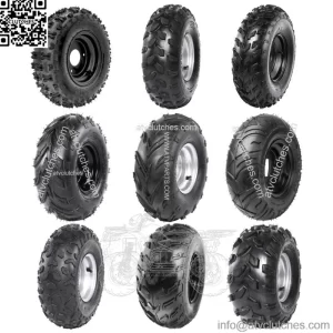 6" 7" 8" Wheels Tire Rim Assembly Go Cart ATV Mini Bike Trike 110/125/150/200cc