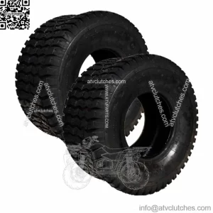 Two 13/6.50-6 13/6.50X6 13x6.50-6 Golf Cart Lawnmower Turf Tread 4 PLY Tires