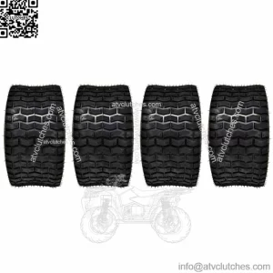 4PK 13/6.50-6 13/6.50X6 13x6.50-6 Golf Cart Lawnmower Turf Tread 4 PLY Tires
