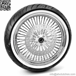 16 X 5.5 52 Fat Mammoth Spoke Rear Wheel Rim WW Shinko Tire 09-21 Harley Touring (For: Harley-Davidson)