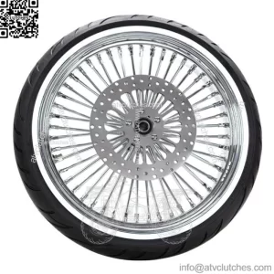21 x 3.5 Chrome 52 Mammoth Fat Spoke Front Wheel WWW Tire 07-2020 Harley Softail (For: Harley-Davidson)