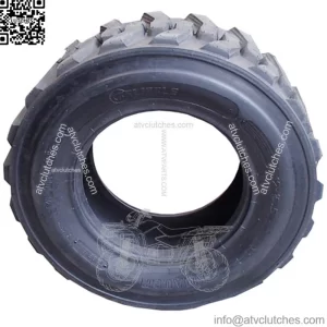 One New Heavy Duty 12-16.5 12-Ply Skid Steer Tire w/ Rim Guard Fits Bobcat