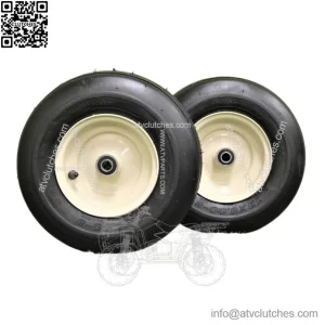 (Set of 2) Grasshopper 13x5.00-6 Tan Pneumatic Wheel Assemblies Replaces 603295