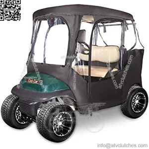 Golf Cart Enclosure 2 Passenger for Club Car DS & Precedent Universal Waterproof Golf Cart Rain Cover