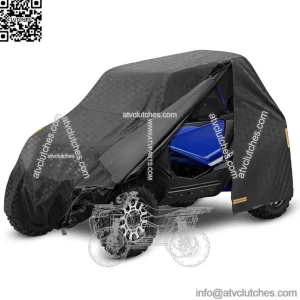 Vehicle Storage Cover UTV 420D with Zipper for Polaris Ranger 500/570