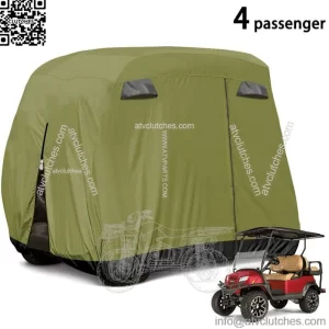 4 Passenger Golf Cart Cover Fit Yamaha EZGO Club Car 400D Cover Army Green