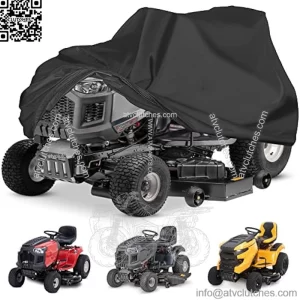 Riding Lawn Mower Cover - Lawn Tractor Covers Waterproof & Heavy Duty, 600D Outdoor Mower Cover Universal fit with Storage Bag for John Deere, EGO, Toro, Craftsman, Husqvarna, Honda and More