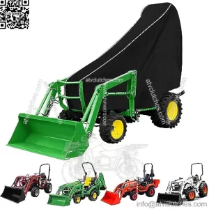 Tractors Cover 600D Compact Utility Tractor Cowling Cover Compatible With Kubota, Mahindra, Bobcat, John Deere 2320 2520 2720 3120 3320 3520 3720 3203 4105 All-Season Protection Waterproof