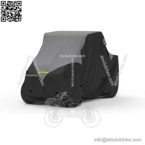 Weatherproof UTV Cover Compatible with 2019 John Deere Gator Xuv835m with HVAC - Outdoor & Indoor - Water, Snow, Sun - Built-in Securing Straps - Includes Free Storage Bag