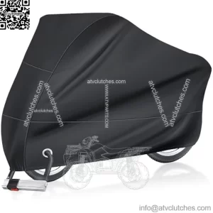 Universal Motorcycle Cover with Lock-Holes & Storage Bag,All-Around Protection Motorcycle Covers Waterproof Outdoor Storage Covers,Essential Motorcycle Accessories for Men Women