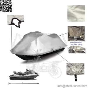Yamaha Jet Ski FX Cruiser SHO HO SVHO Mooring JetSki PWC Storage Cover silve (For: 2014 Yamaha SVHO)