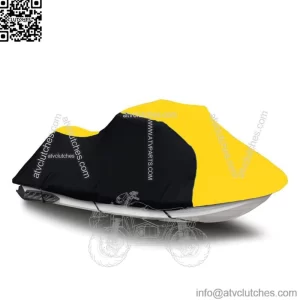 Black/Yellow Jet Ski PWC Cover fits Yamaha WaveRunner FX Cruiser SVHO 2014 2015 (For: 2014 Yamaha SVHO)