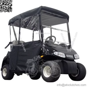 EZGO RXV 2 Passenger Black Enclosure, OEM E-Z-GO RXV Golf Cart Enclosure PF11352